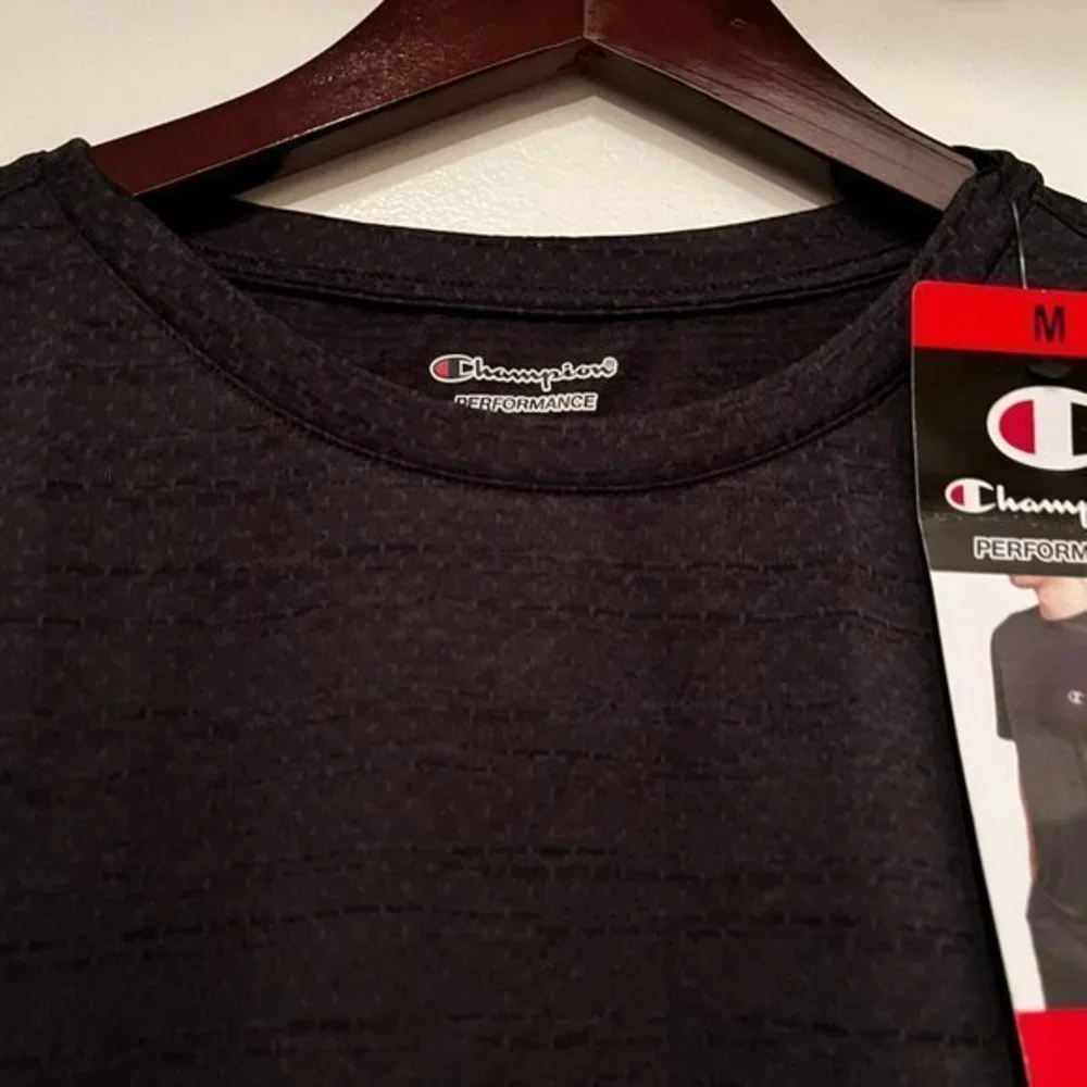 Champion Performance Double Dry Men’s Black T-Shirt (NWT / Medium) (mc) - Picture 5 of 7